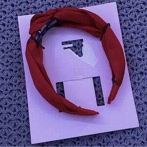 NEW •Juicy Couture • Red Headband With Knot Detailing